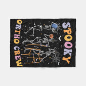 Spooky Ortho Crew Halloween Tanzorthopädie Fleecedecke (Vorderseite (Horizontal))
