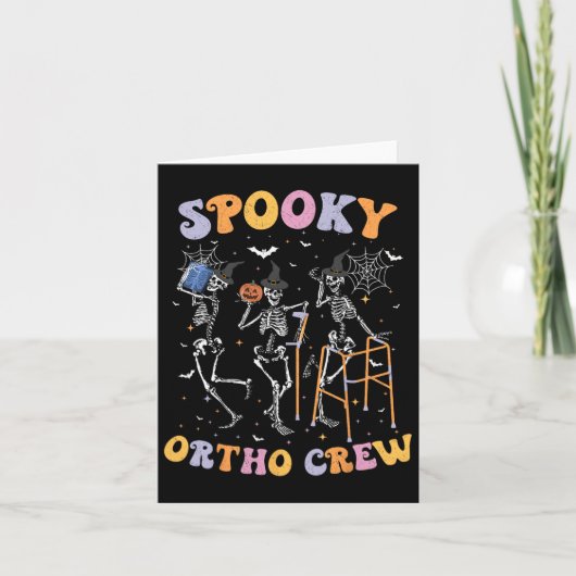 Spooky Ortho Crew Halloween Tanzorthopädie Karte (Vorderseite)