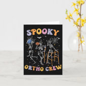 Spooky Ortho Crew Halloween Tanzorthopädie Karte (Gelbe Blume)