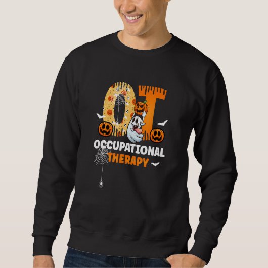 Spooky OT Occupational Therapy Therapist Halloween Sweatshirt (Vorderseite)