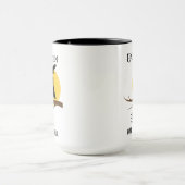 Spooky Owl and Spider Customizable Halloween Tasse (Zentrum)