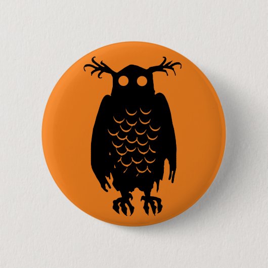 Spooky Owl Button (Vorderseite)