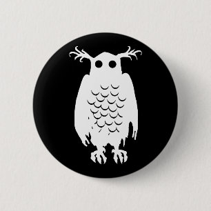 Spooky Owl Button
