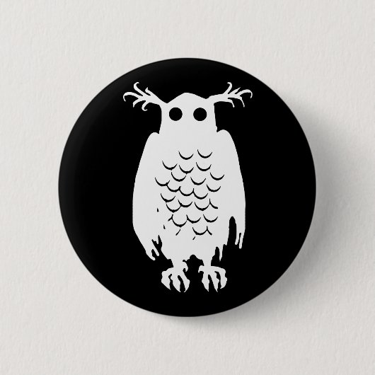 Spooky Owl Button (Vorderseite)