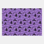 Spooky Owl Halloween Wrapping Paper Sheets Set-3 Geschenkpapier Set (Vorderseite 2)