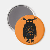 Spooky Owl Magnet (Vorderseite/Rückseite)