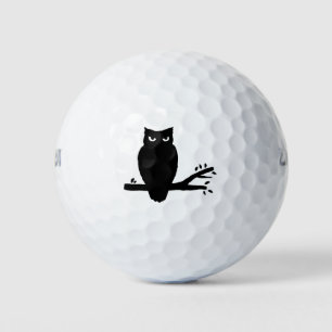 Spooky Owl Silhouette Golfball