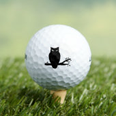Spooky Owl Silhouette Golfball (Insitu T-Shirt)