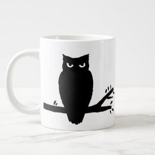 Spooky Owl Silhouette Jumbo-Tasse