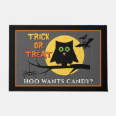 Spooky Owl Spiole Halloween Fußmatte (Vorderseite)