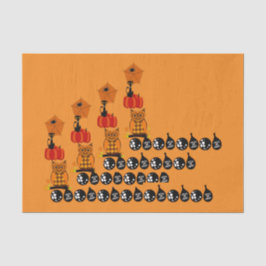 Spooky Owls Halloween Trick oder Treat Balls Geweb Seidenpapier