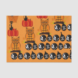 Spooky Owls Halloween Trick oder Treat Balls Seidenpapier