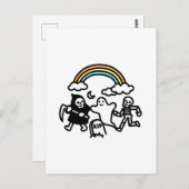Spooky Pals Postkarte (Vorne/Hinten)