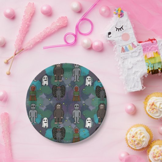 Spooky Paper Plate Pappteller (Party)