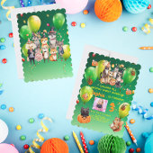 Spooky Party Animals Thema Kindergeburtstag einlad Einladung