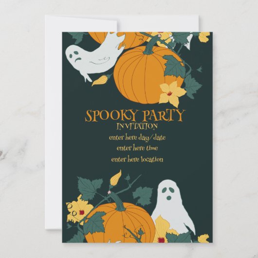 Spooky-Party Einladung (Vorderseite)