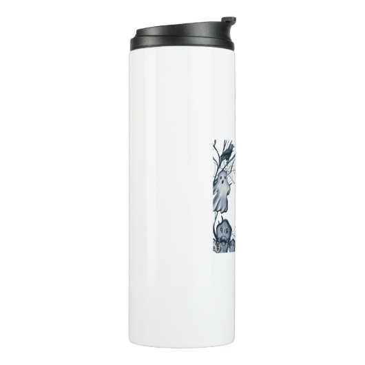 Spooky Party Frame tee shirt Thermosbecher (Nach links gedreht)