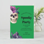 Spooky Party Halloween Einladung (Stehend Vorderseite)