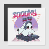 Spooky Party Halloween Magnetkarte (Vorne/Hinten)