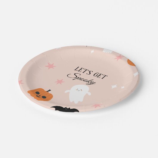 Spooky Party Halloween Pappteller (Schrägansicht)