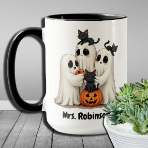 Spooky Paws Kreationen Individuelle Halloween-Geis Tasse