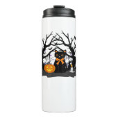 Spooky Paws & Pumpkin Halloween Nights Classic T-S Thermosbecher (Vorderseite)