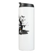 Spooky Paws & Pumpkin Halloween Nights Classic T-S Thermosbecher (Nach rechts gedreht)