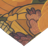 Spooky Pekingese Hund Halloween Hexe und Pumpkin Tischdecke (Schrägansicht)