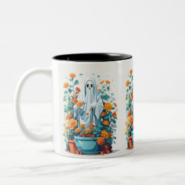 Spooky Pflanze Lady Ghost Halloween Garden Waterin Zweifarbige Tasse