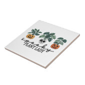 Spooky Pflanze Lady Halloween Monstera Design Fliese (Seite)