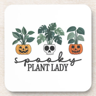 Spooky Pflanze Lady Halloween Monstera Design Getränkeuntersetzer