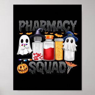 Spooky Pharmacy Squad Ghost Pills Pharmakokinetik  Poster