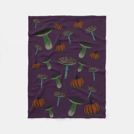 Spooky Pilzdecke Fleecedecke (Vorderseite)