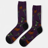 Spooky Pilzsocken Socken (Linkes Detail)