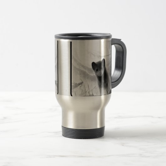 Spooky Pine Marten Reisebecher (VorderseiteRechts)