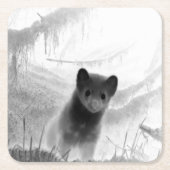 Spooky Pine Marten Untersetzer (Vorderseite)