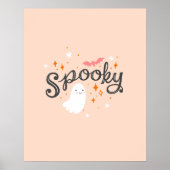 Spooky Pink Halloween Poster (Vorne)