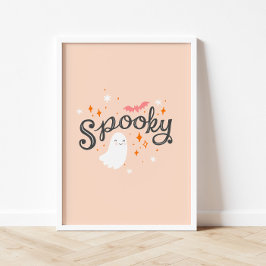 Spooky Pink Halloween Poster