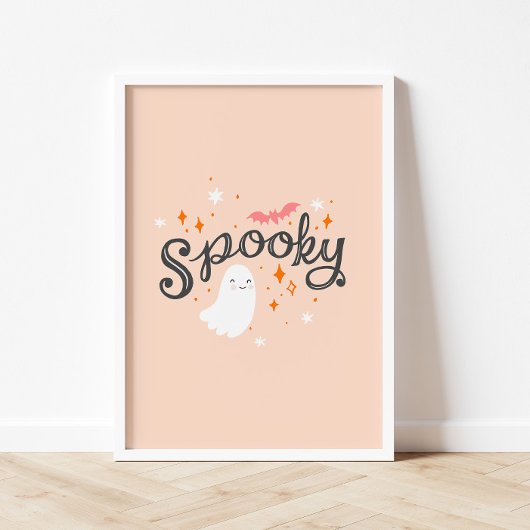 Spooky Pink Halloween Poster