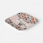 Spooky Pink Halloween Thema Tile Custom Spooky One Pappteller (Gewinkelt)