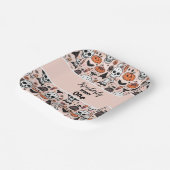 Spooky Pink Halloween Thema Tile Custom Spooky One Pappteller (Gewinkelt)