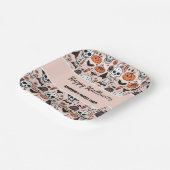 Spooky Pink Halloween Thema Tile Pappteller (Gewinkelt)