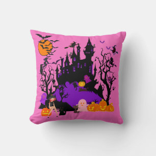 Spooky Pink Hexe & Freunde Kissen