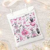 Spooky Pink Skeleton Prinzessin Halloween Fvor Bag Geschenktütchen (Ausgeschnitten)