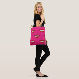 Spooky Pink Vampire Halloween Tasche