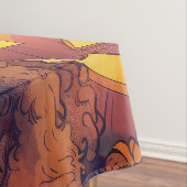 Spooky Poodle Hund Halloween Hexe und Kürbis Tischdecke (Beispiel)