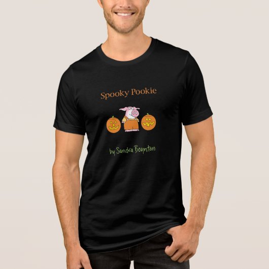 SPOOKY POOKIE von Sandra Boynton Tri-Blend Shirt (Vorderseite)