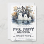 Spooky Pool Party Einladung (Vorderseite)