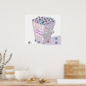 Spooky Popcorn Poster (Küche)
