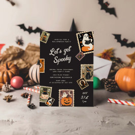 Spooky Postage Briefmarke Halloween-Party Einladung